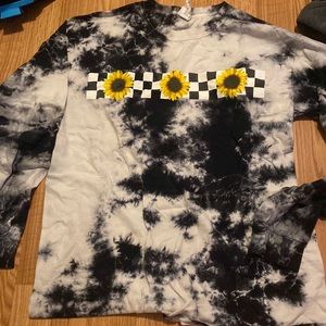 Tie dye sunflower shirt